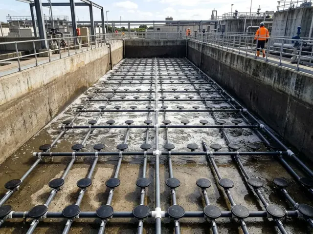 Dokumentasi Instalasi Diffuser Fine Bubble di Kolam Aerasi IPAL